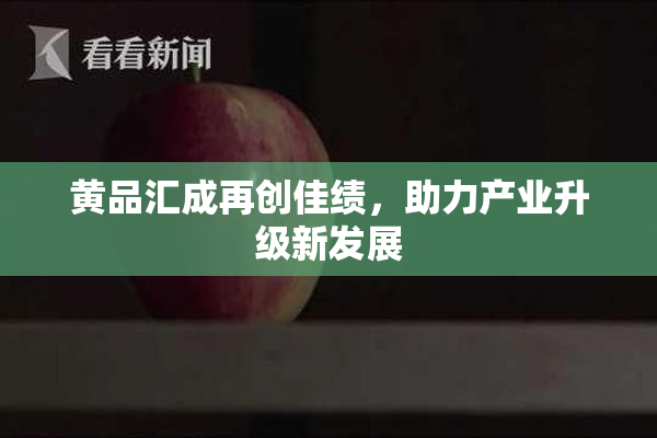 黄品汇成再创佳绩，助力产业升级新发展