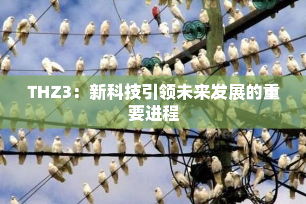 THZ3：新科技引领未来发展的重要进程