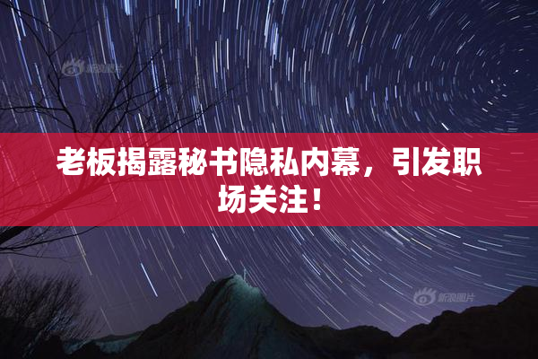 老板揭露秘书隐私内幕，引发职场关注！