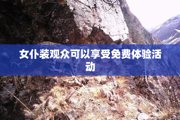 女仆装观众可以享受免费体验活动