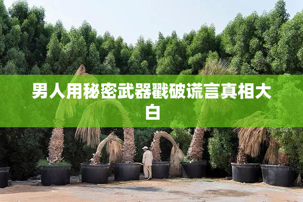 男人用秘密武器戳破谎言真相大白
