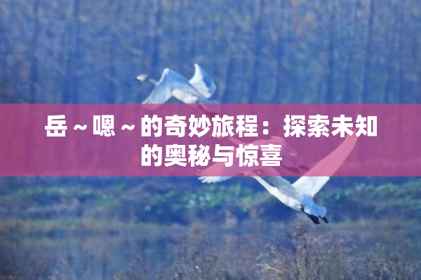 岳～嗯～的奇妙旅程：探索未知的奥秘与惊喜