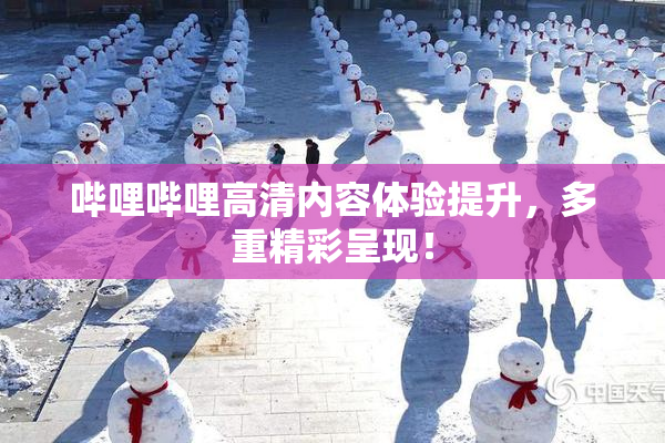 哔哩哔哩高清内容体验提升，多重精彩呈现！