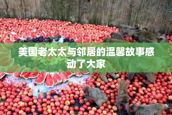 美国老太太与邻居的温馨故事感动了大家