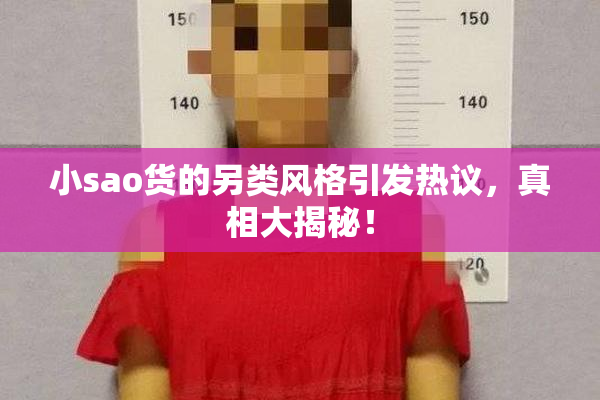 小sao货的另类风格引发热议，真相大揭秘！
