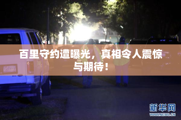 百里守约遭曝光，真相令人震惊与期待！