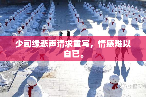 少司缘悲声请求重写，情感难以自已。