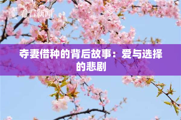 夺妻借种的背后故事：爱与选择的悲剧