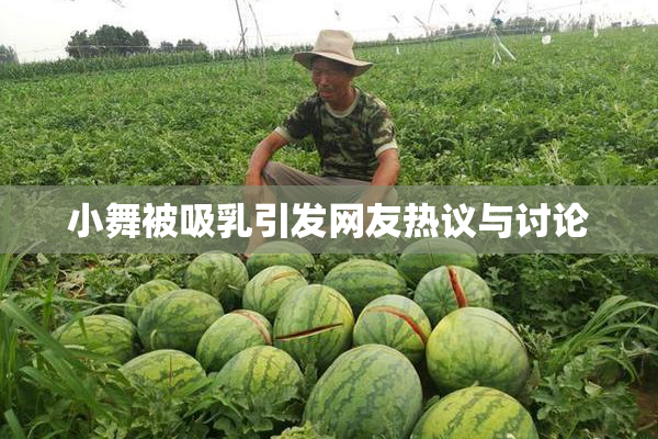 小舞被吸乳引发网友热议与讨论