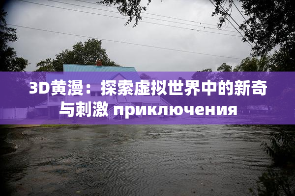 3D黄漫：探索虚拟世界中的新奇与刺激 приключения