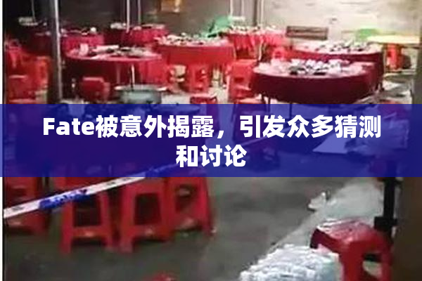 Fate被意外揭露，引发众多猜测和讨论