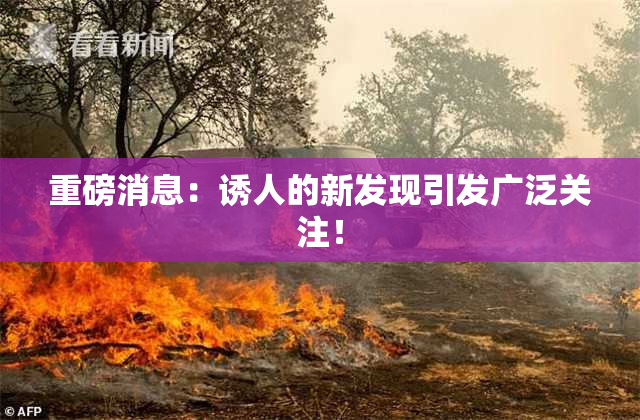 重磅消息：诱人的新发现引发广泛关注！