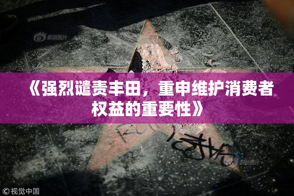 《强烈谴责丰田，重申维护消费者权益的重要性》