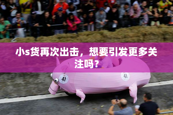 小s货再次出击，想要引发更多关注吗？
