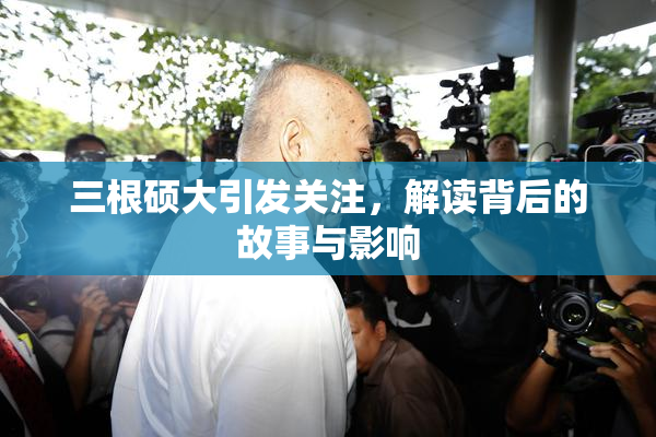 三根硕大引发关注，解读背后的故事与影响