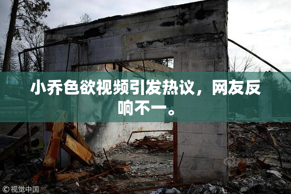 小乔色欲视频引发热议，网友反响不一。