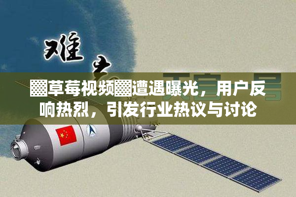 ▓草莓视频▓遭遇曝光，用户反响热烈，引发行业热议与讨论