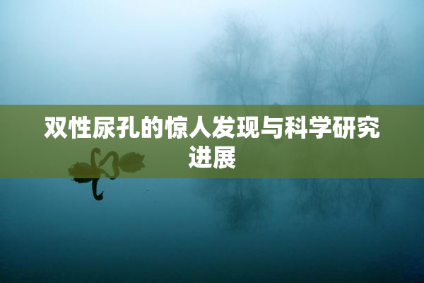 双性尿孔的惊人发现与科学研究进展
