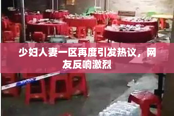 少妇人妻一区再度引发热议，网友反响激烈