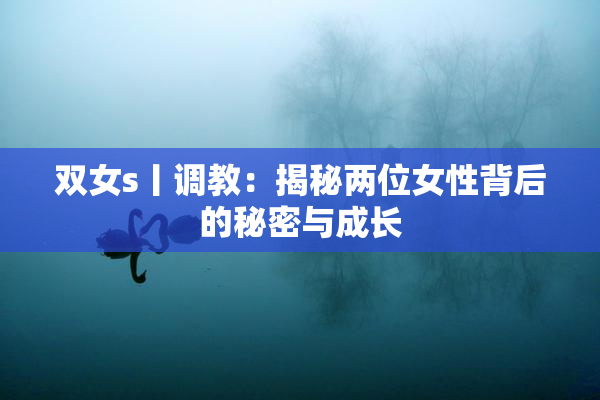 双女s丨调教：揭秘两位女性背后的秘密与成长