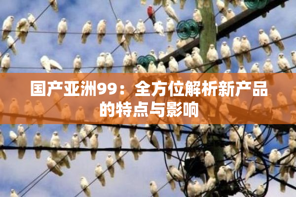 国产亚洲99：全方位解析新产品的特点与影响