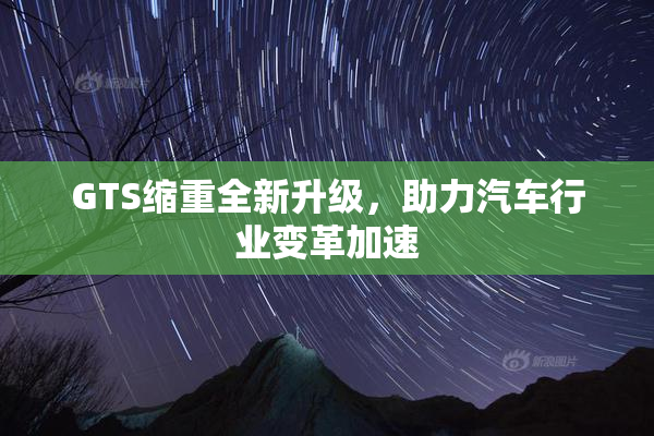 GTS缩重全新升级，助力汽车行业变革加速