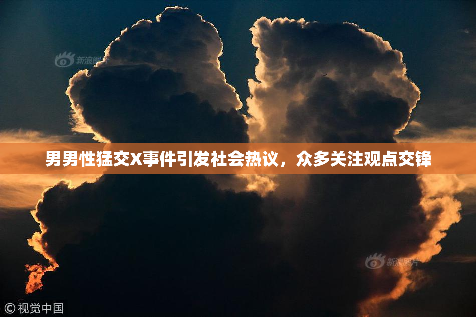 男男性猛交X事件引发社会热议，众多关注观点交锋
