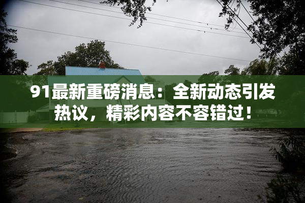91最新重磅消息：全新动态引发热议，精彩内容不容错过！