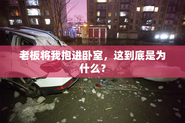 老板将我抱进卧室，这到底是为什么？