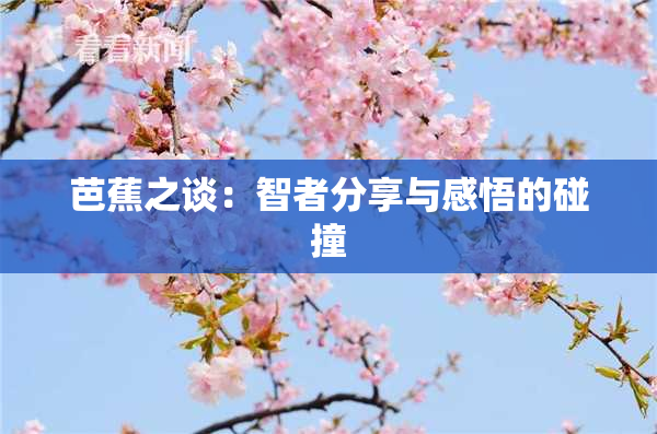 芭蕉之谈：智者分享与感悟的碰撞