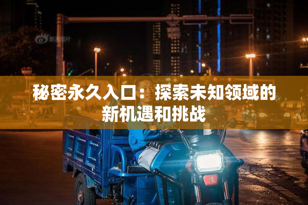 秘密永久入口：探索未知领域的新机遇和挑战