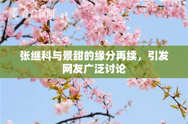 张继科与景甜的缘分再续，引发网友广泛讨论