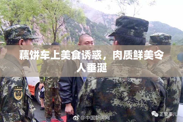 藕饼车上美食诱惑，肉质鲜美令人垂涎