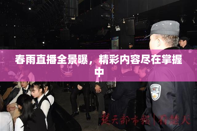 春雨直播全景曝，精彩内容尽在掌握中
