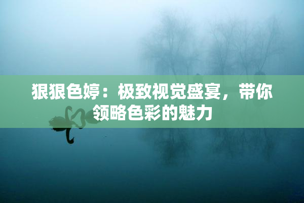 狠狠色婷：极致视觉盛宴，带你领略色彩的魅力