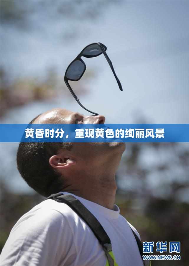 黄昏时分，重现黄色的绚丽风景