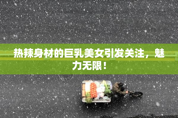 热辣身材的巨乳美女引发关注，魅力无限！