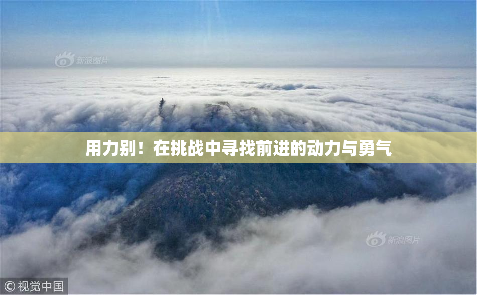 用力别！在挑战中寻找前进的动力与勇气