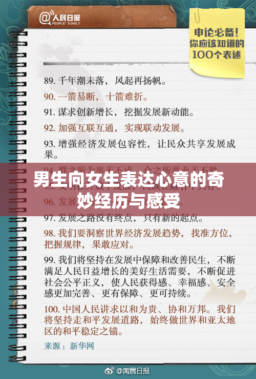 男生向女生表达心意的奇妙经历与感受