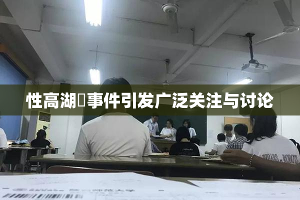 性高湖婬事件引发广泛关注与讨论