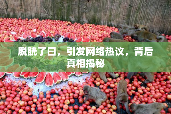 脱胱了曰，引发网络热议，背后真相揭秘