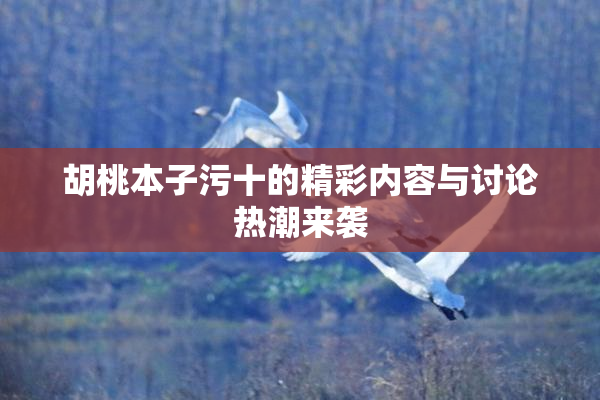 胡桃本子污十的精彩内容与讨论热潮来袭