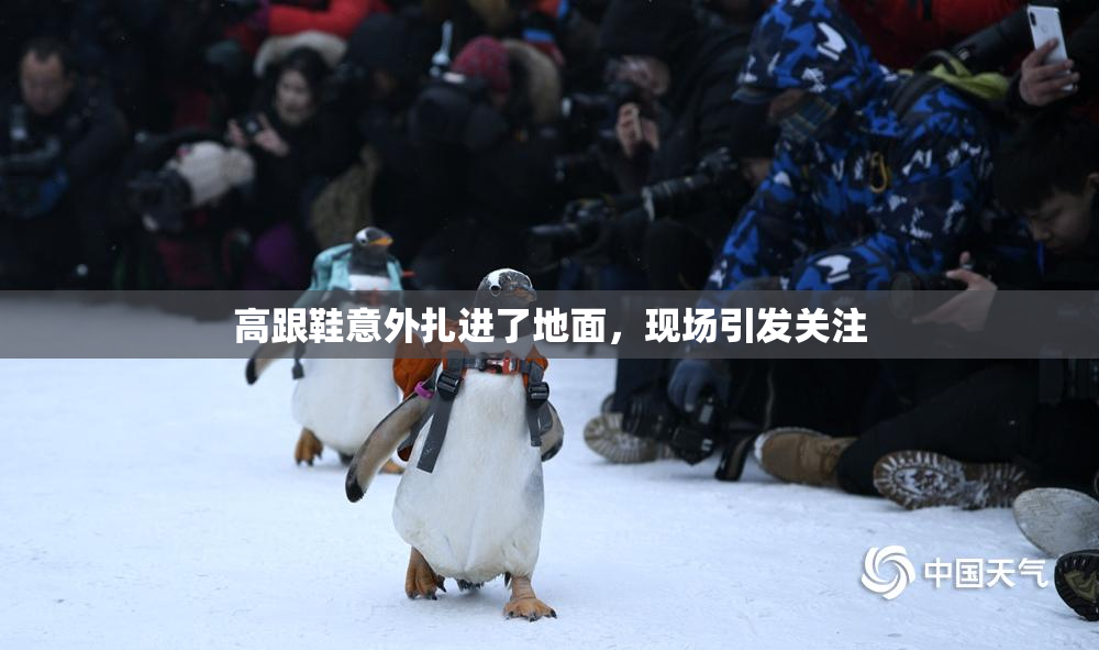 高跟鞋意外扎进了地面，现场引发关注