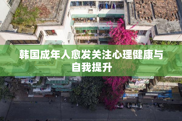 韩国成年人愈发关注心理健康与自我提升
