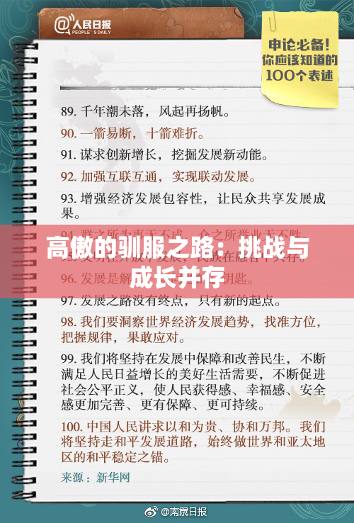 高傲的驯服之路：挑战与成长并存