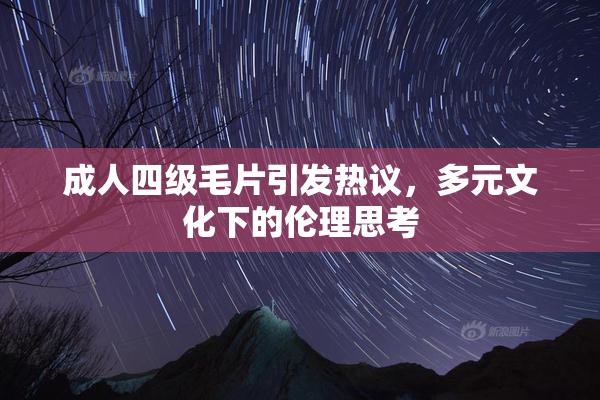 成人四级毛片引发热议，多元文化下的伦理思考