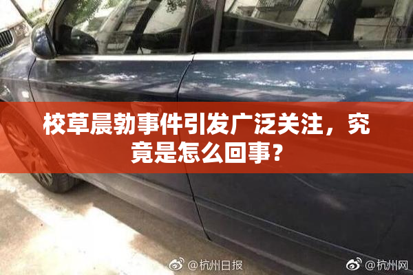 校草晨勃事件引发广泛关注，究竟是怎么回事？
