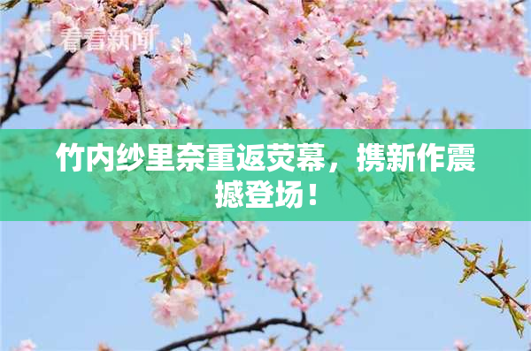 竹内纱里奈重返荧幕，携新作震撼登场！