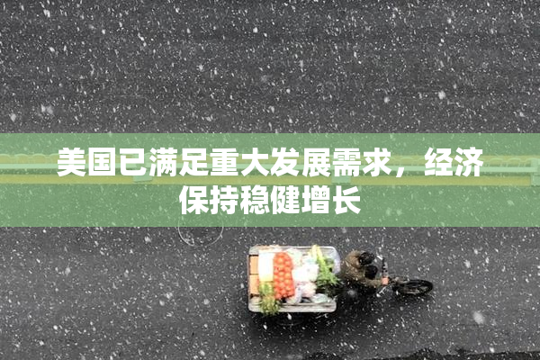 美国已满足重大发展需求，经济保持稳健增长