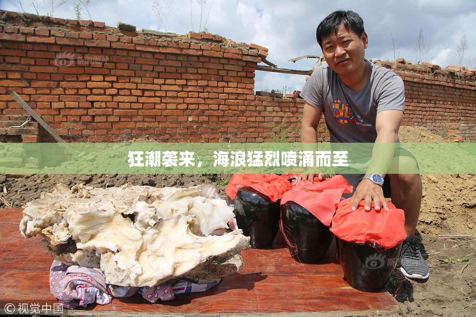 狂潮袭来，海浪猛烈喷涌而至